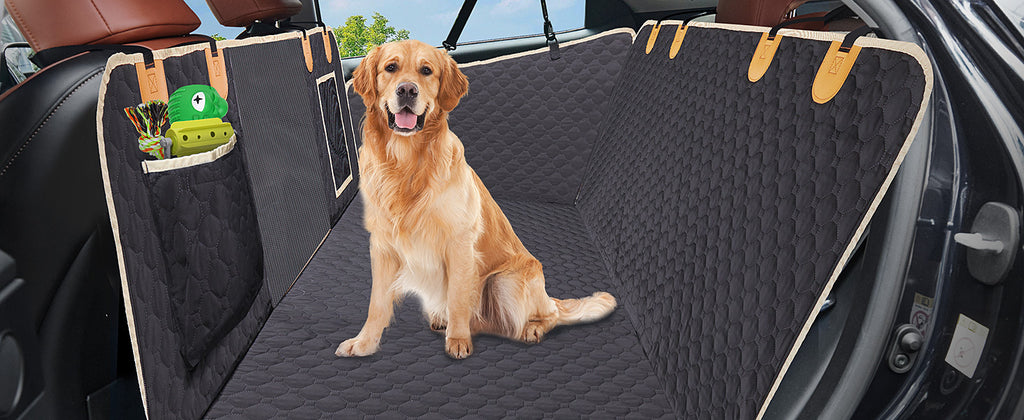 Waterproof Dog Car Seat Extender & Hammock – Hard Bottom, 600D Heavy-Duty, Scratch-Proof, Non-Slip Cover for Cars & SUVs with Detachable Design + Carry Bag